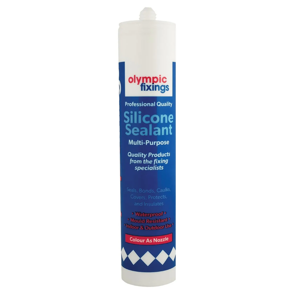 Olympic 238-502-010 High Modulus Silicone Sealant – White