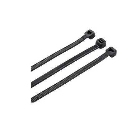 300mm x 4.8mm Black Cable Ties 12 Inch 100 Pack 