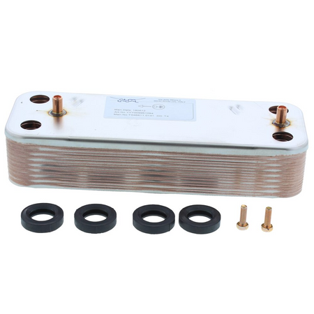 Baxi 7225723 Heat Exchanger DWH - 16 Plate | Replacement Spare Part