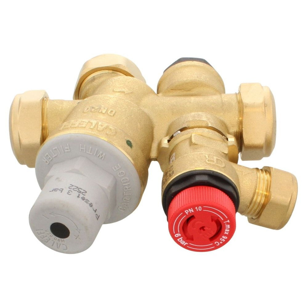 Altecnic F0001223 Caleffi Multibloc Inlet Control Valve 22mm 3/6 Bar Circlip | Genuine Replacement Spare Part