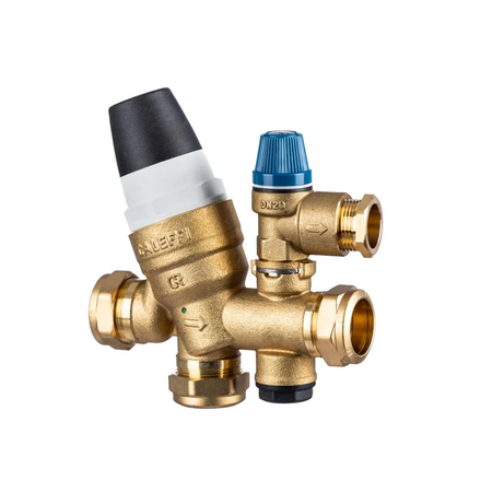 Altecnic F0001530 Caleffi Multibloc Inlet Control Valve 28mm 3/6 Bar Circlip | Genuine Replacement Spare Part