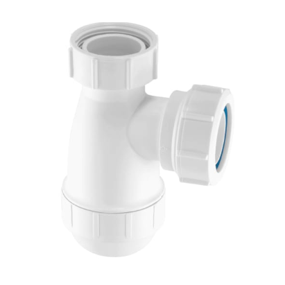 McAlpine E10 White Shallow Seal Bottle Trap 38mm seal 1/4"