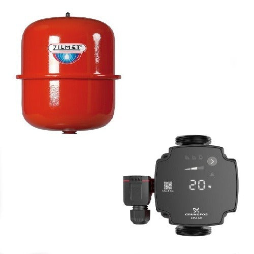 Expansion Vessel and Heating Pump for Flow Boilers - Suits all Flow Boilers