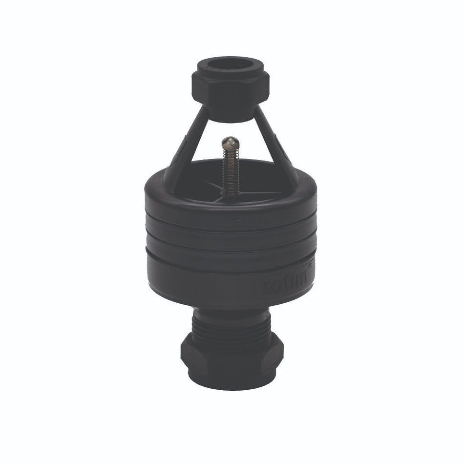 Hotun Black Hiflo Dry Trap Tundish 15mm x 22mm 12LPM HB100C