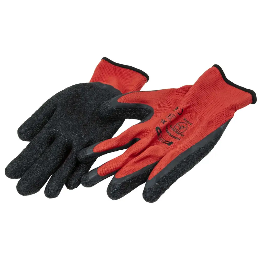  F4P XL Black Dipped Work Gloves