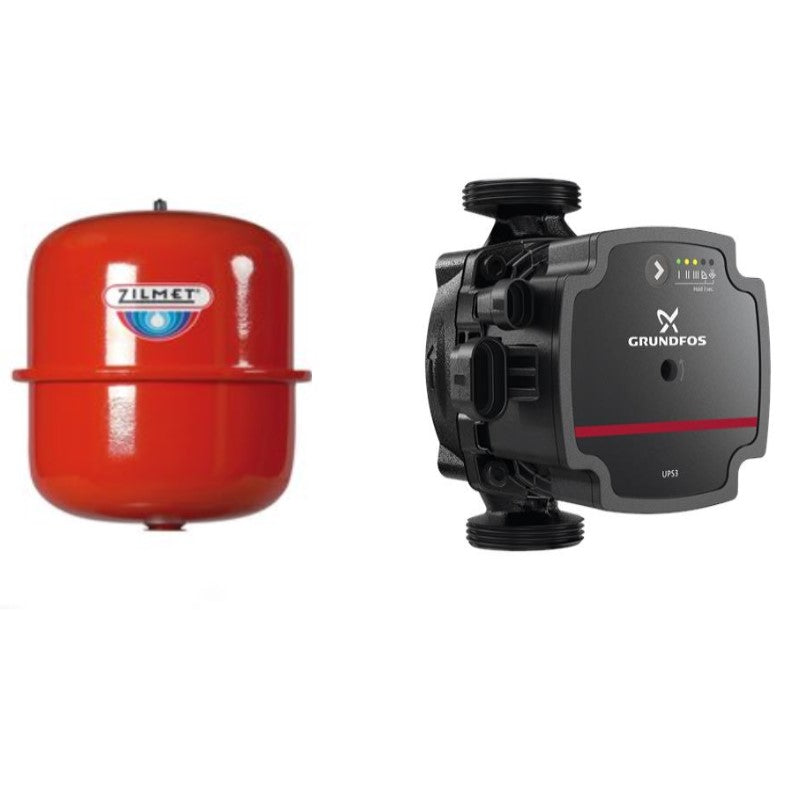Expansion Vessel and Heating Pump for Flow Boilers - Suits all Flow Boilers