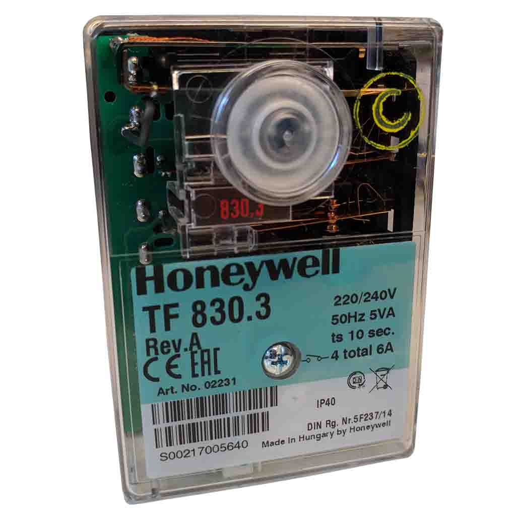 Honeywell TF830.3 (TF830B) Satronic Oil Burner Control Box | Genuine Replacement Spare Part