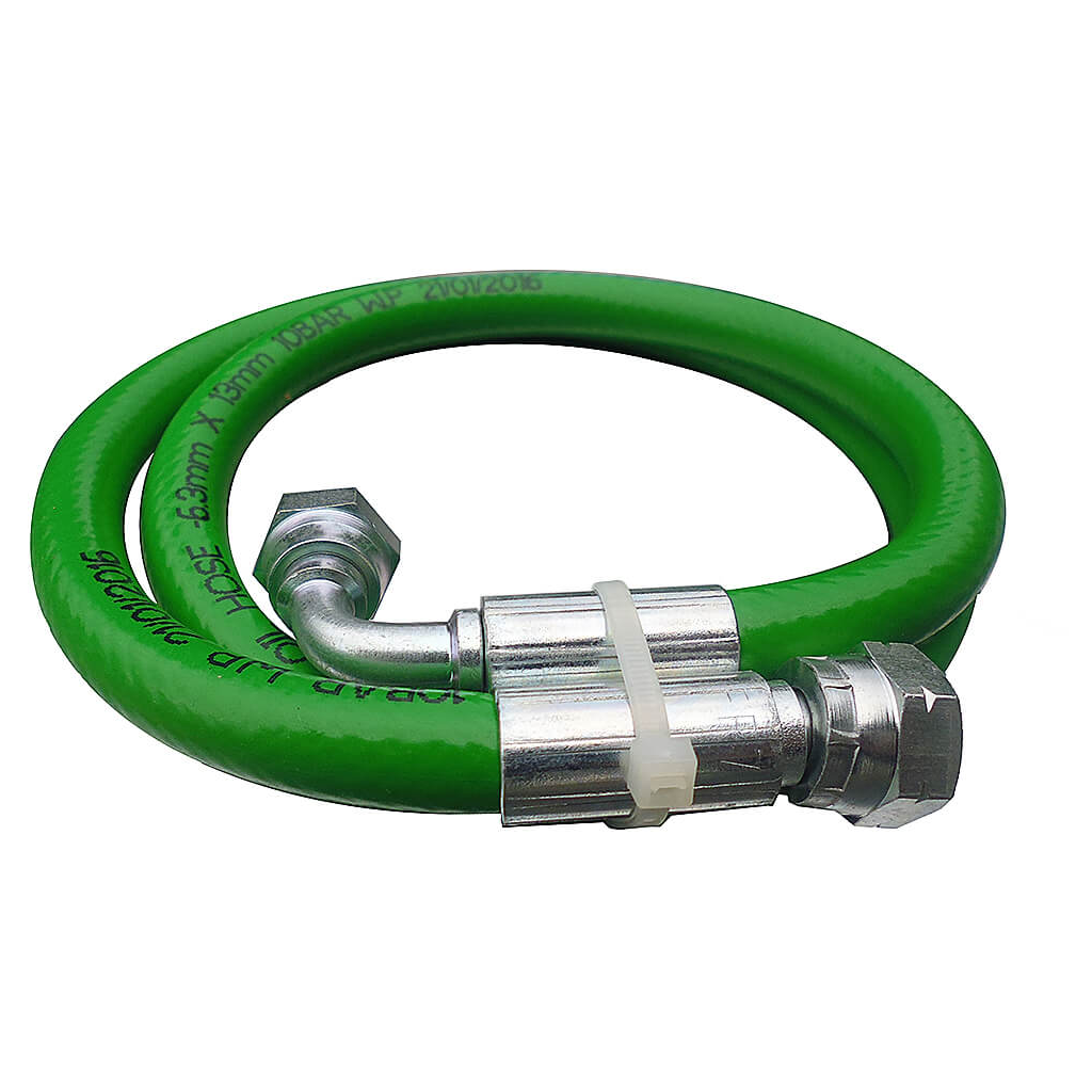 1/4" Male Bent x 1/4" Female Straight x 890mm Long Life Flexible Connector HRP9000 | Genuine Replacement Spare Part