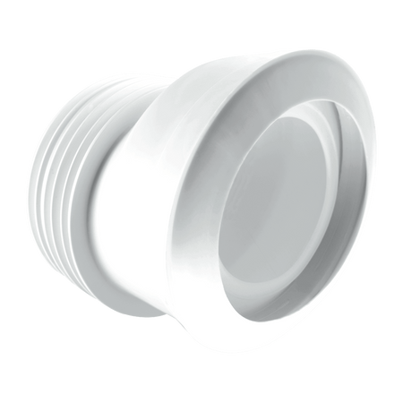 McAlpine Macfit Rigid 20mm Offset WC Pan Connector 130mm MAC-4 | Genuine Replacement Spare Part