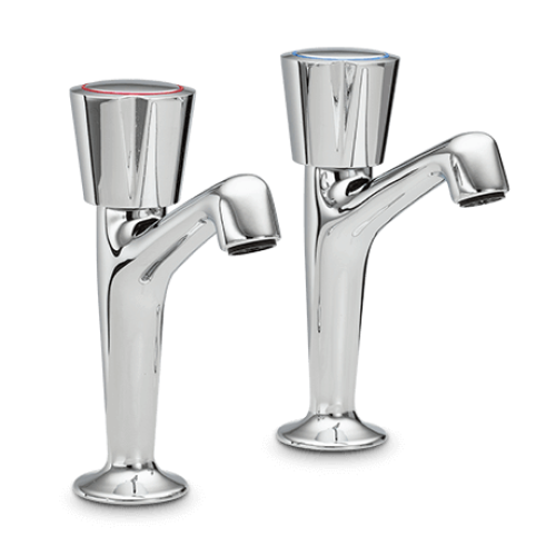 Heatrae Sadia Pack R Chrome Pillar Taps 95970516 - Genuine Baxi Part