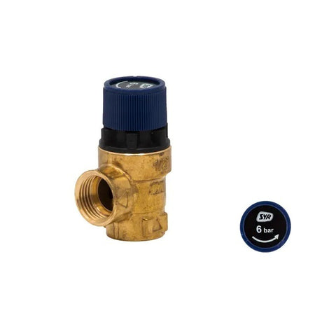 Reliance RWC 1/2" FBSP x 1/2" FBSP 102 Series Pressure Relief Expansion Valve 6 Bar PREL102001 | Genuine Replacement Spare Part