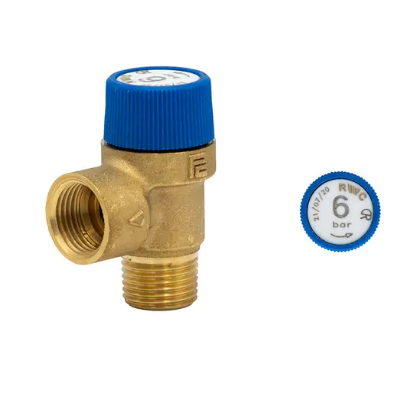Reliance RWC 1/2" M x F Series 107 Pressure Relief Valve 6 Bar PREL107015