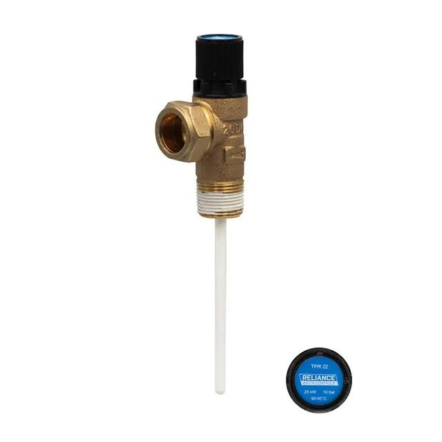 Reliance RWC 10 Bar Temperature and Pressure Relief Valve 22mm 3/4" TRP22 PTEM575210 | Genuine Replacement Spare Part