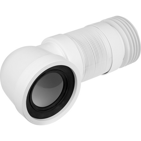 McAlpine WC-CON8F Flexible 90° Angled Pan Connector 340mm | Genuine Replacement Spare Part